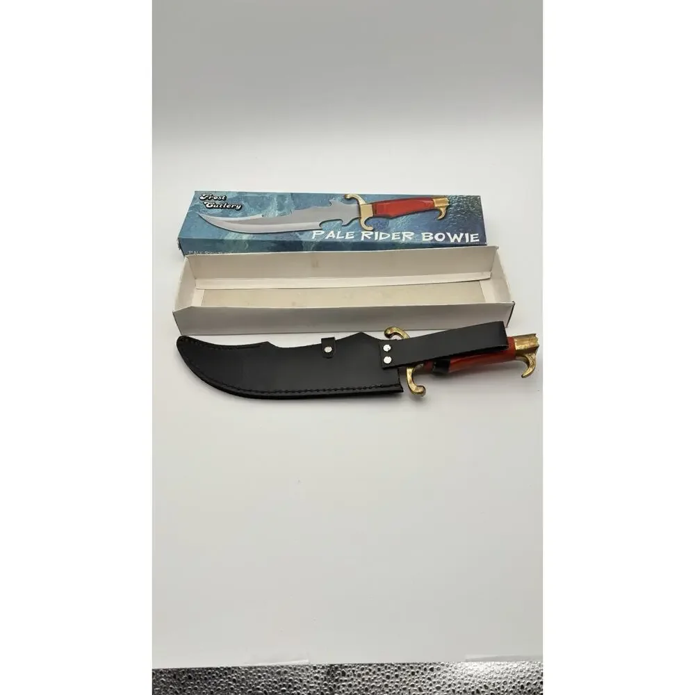 Frost Cutlery Pale Rider Bowie Knife CW-217WW WINE PAKAWOOD HANDLE